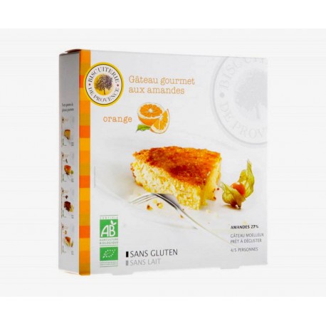 Gâteau bio aux amandes et aux oranges